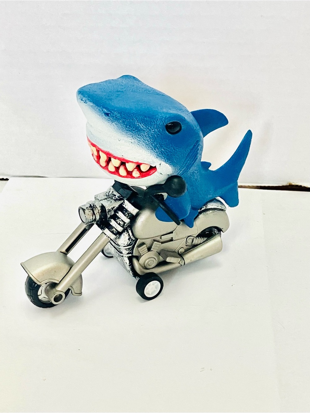 Adventure Force Beast Riders Shark On Motorcycle 4in Read